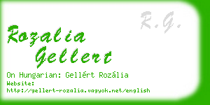 rozalia gellert business card